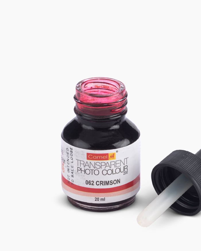 Camel Transparent Photo Colours Crimson in 20ml