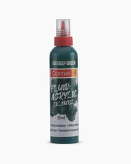 Camel Fluid Acrylic Colours Deep Green in 50ml