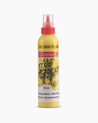 Camel Fluid Acrylic Colours Lemon Yellow in 50ml