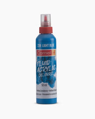 Camel Fluid Acrylic Colours Light Blue in 50ml