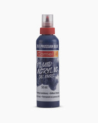 Camel Fluid Acrylic Colours Prussian Blue in 50ml