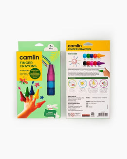 Camlin Finger Crayons pack of 10 shades