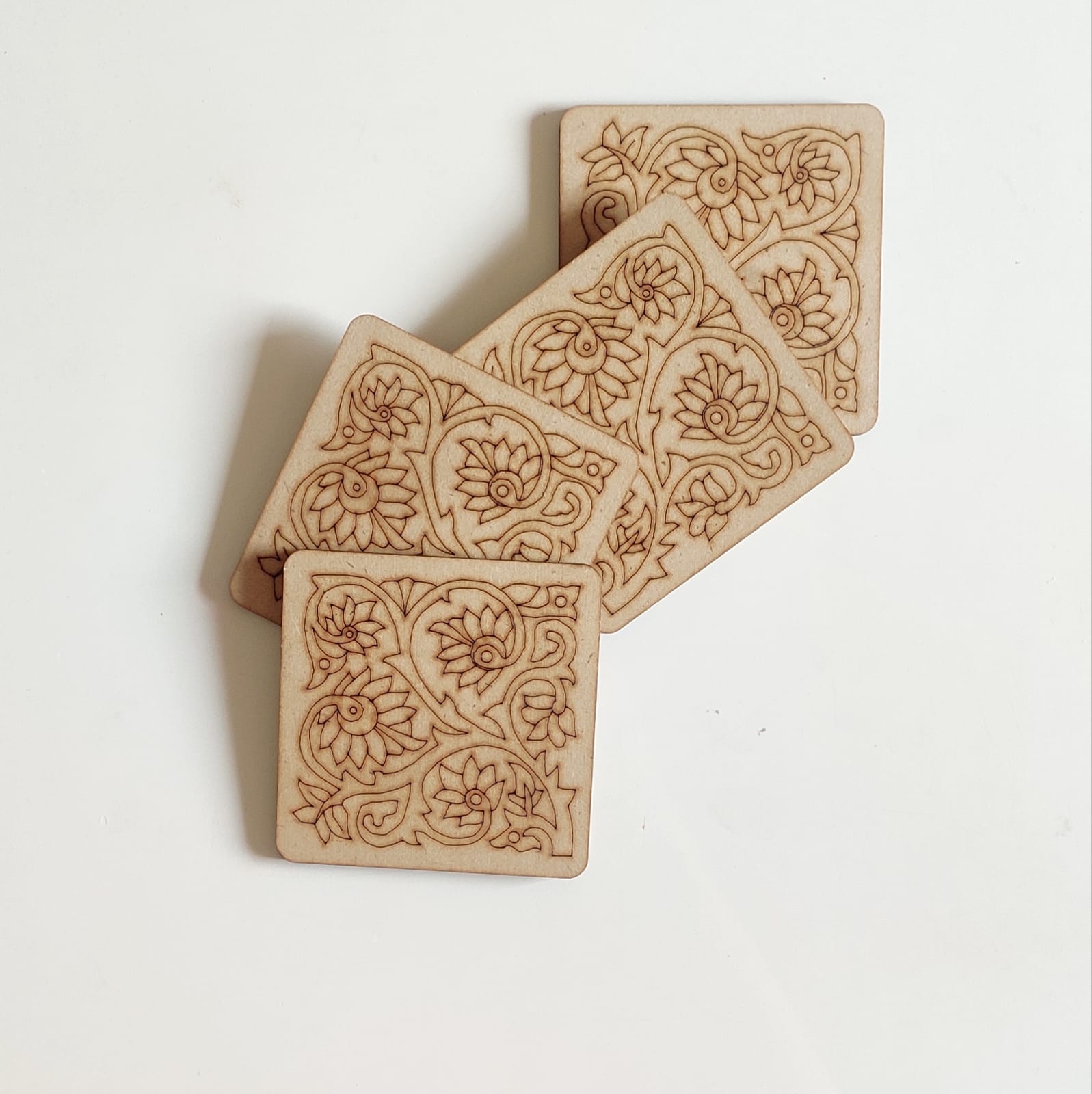MDF - Predrawn coasters - Freehand