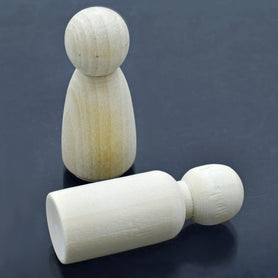 Wooden Doll Raja And Rani 2Pcs