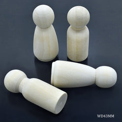 Wooden Doll Raja And Rani 4Pcs