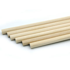 Craft Stick Round 12Inch 6Pcs 8MM Thin