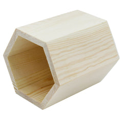 Wooden Pen Stand Decoupage Hexagon