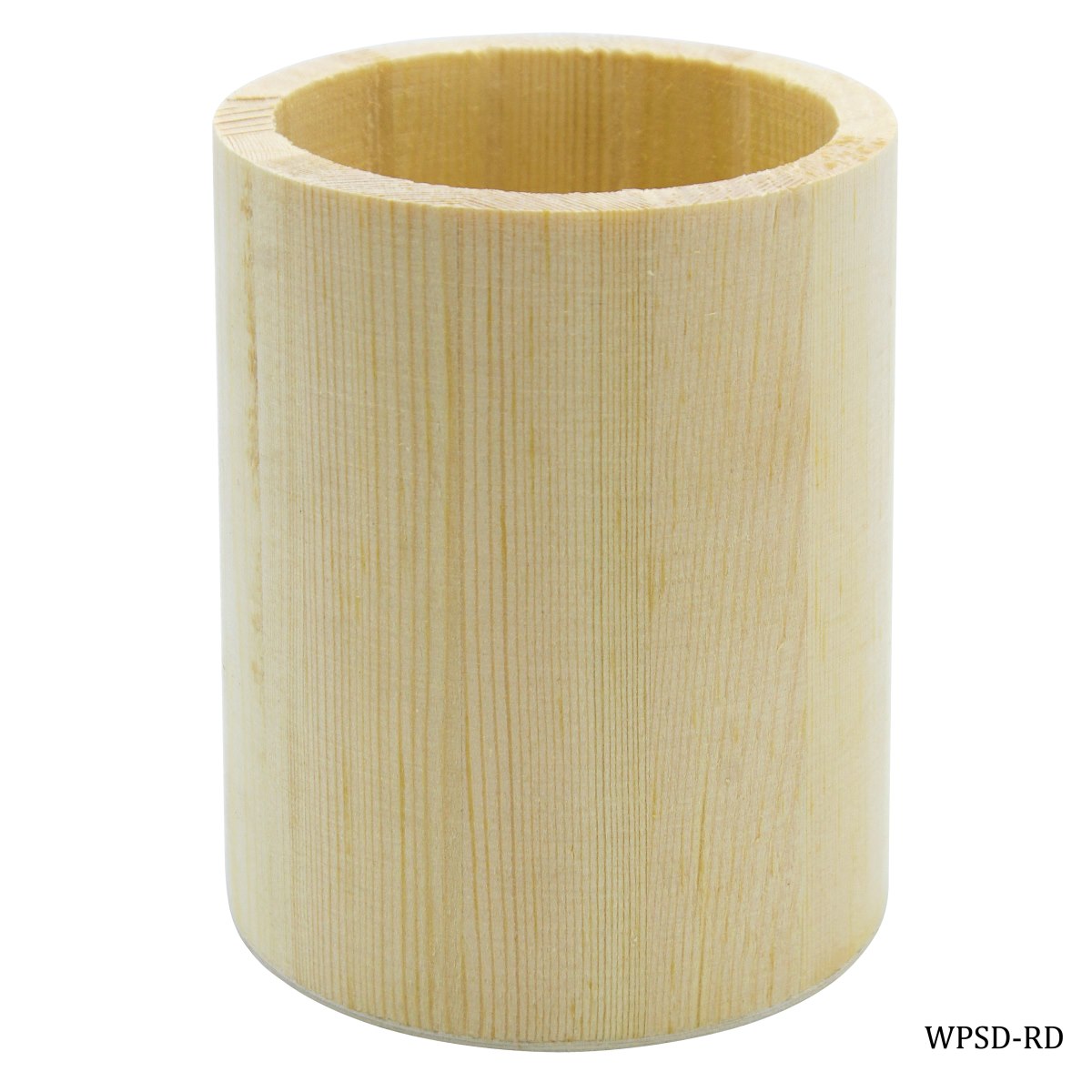 Wooden Pen Stand Decoupage Round