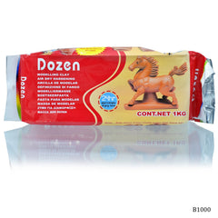 Dozen Modelling Clay Brown 1000GM B1000
