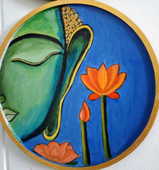 Handmade Buddha Face Painting.