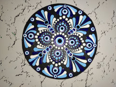 Evil Eye ye Dot Mandala coaster