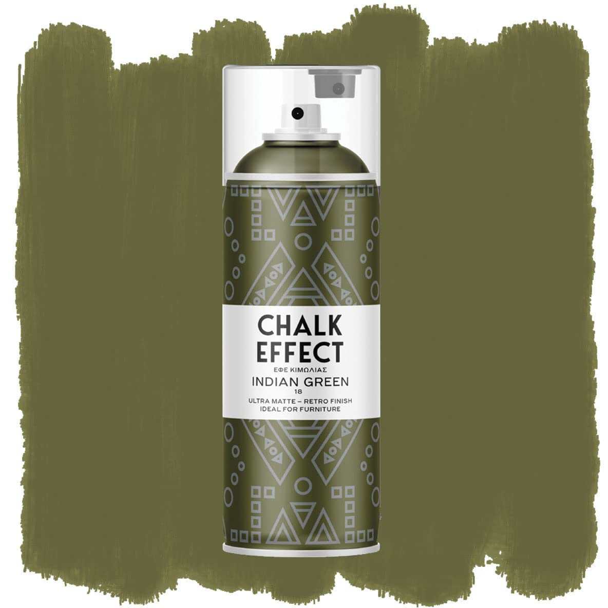 Cosmos Lac Chalk Effect Indian Green Extreme Matte Spray Paint