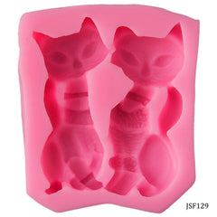 Silicone Mould Couple Cat JSF129