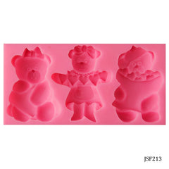 Silicone Mould Birthday Teddy JSF213