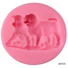 Silicone Mould Couple Dog JSF335