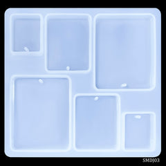 Silicone Mould Diy Jewelry Locket Pendant Rectangle SMDJ03