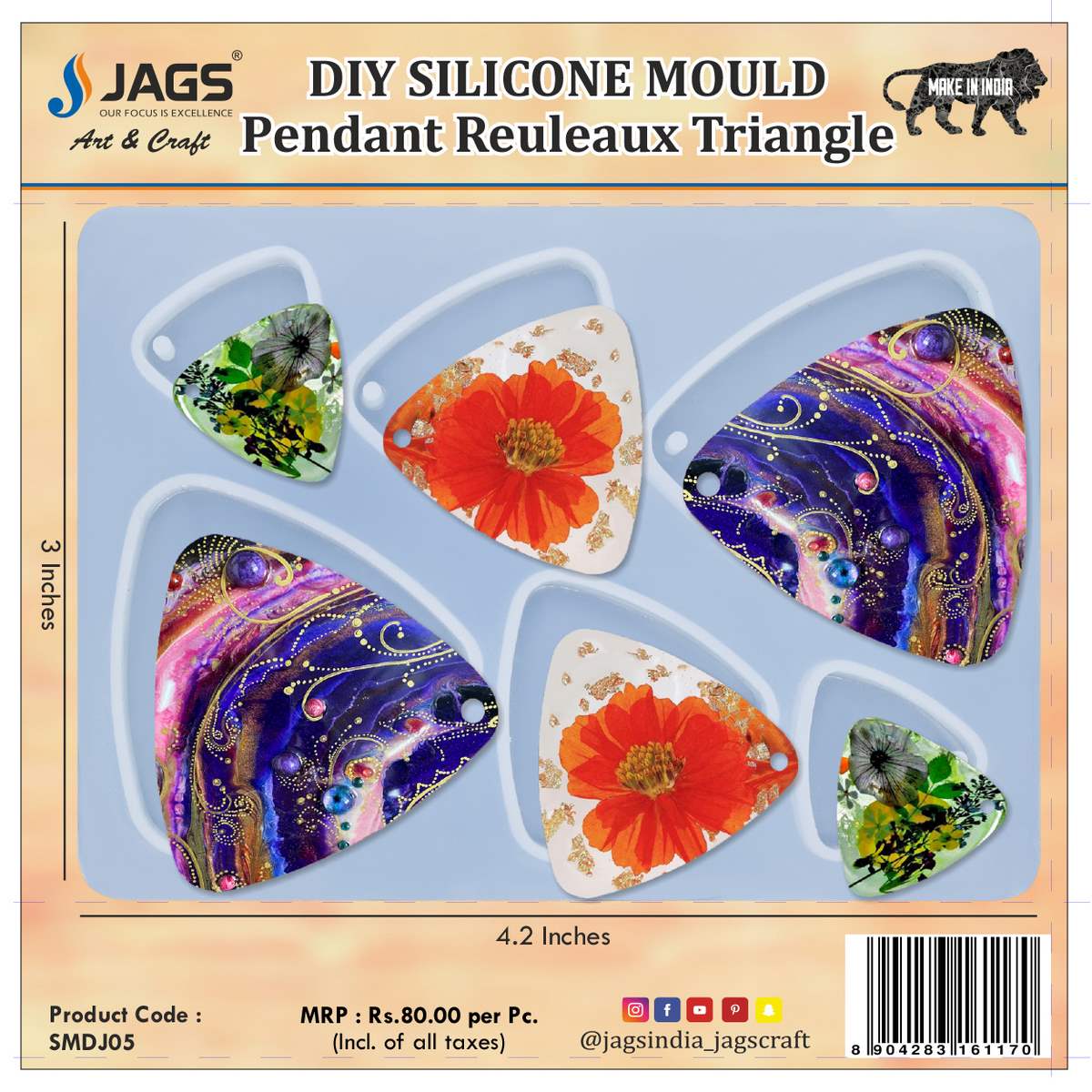 Silicone Mould Diy Jewelry Pendant Reuleaux Triangle SMDJ05
