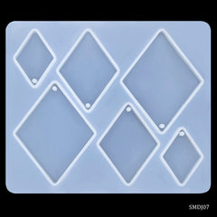 Silicone Mould Diy Jewelry Locket Pendant Rhombus SMDJ07