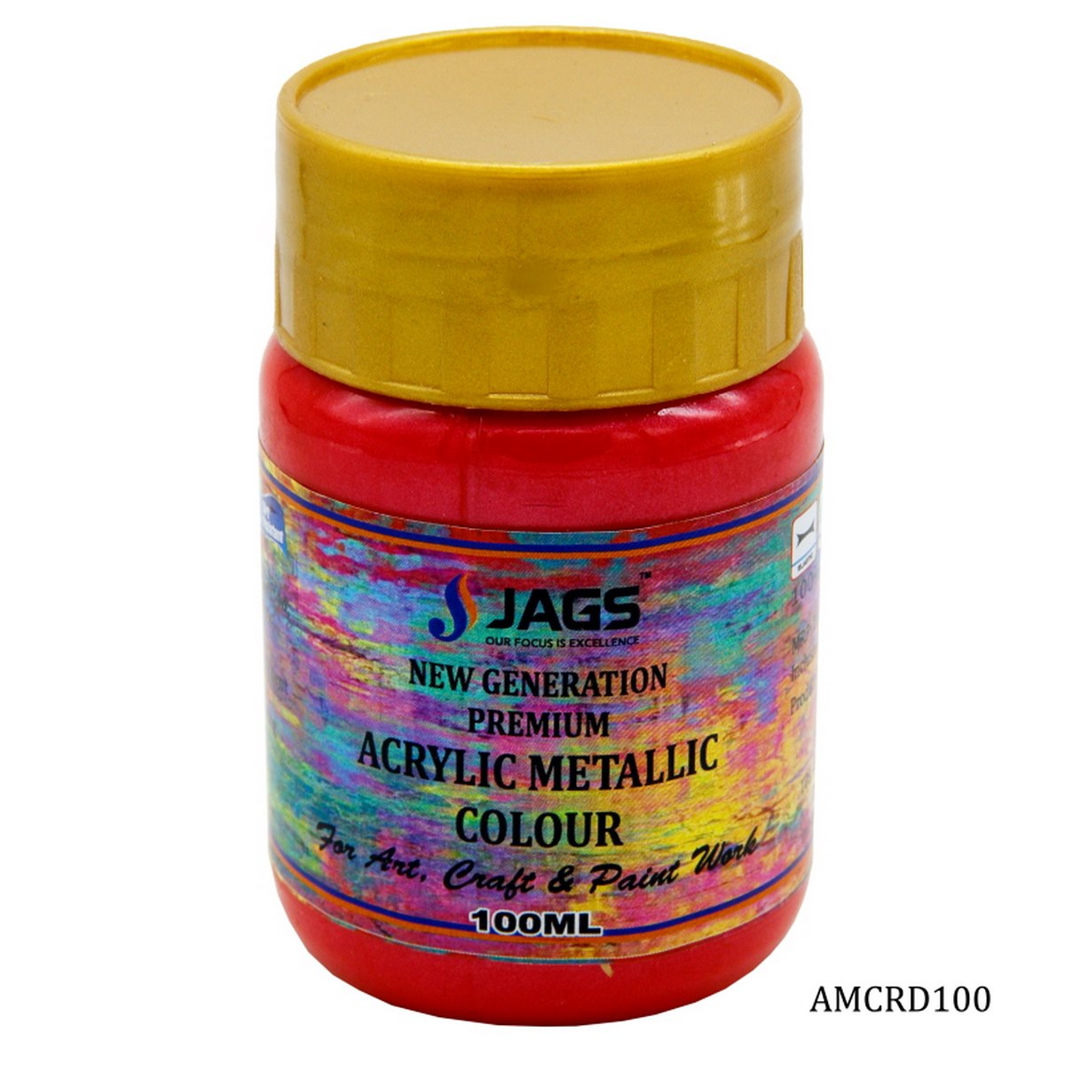 Acrylic Metallic Color Red 509 AMCRD100