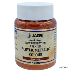 Jags Acrylic Metallic Col 45Ml Copper Code 101 AMC402
