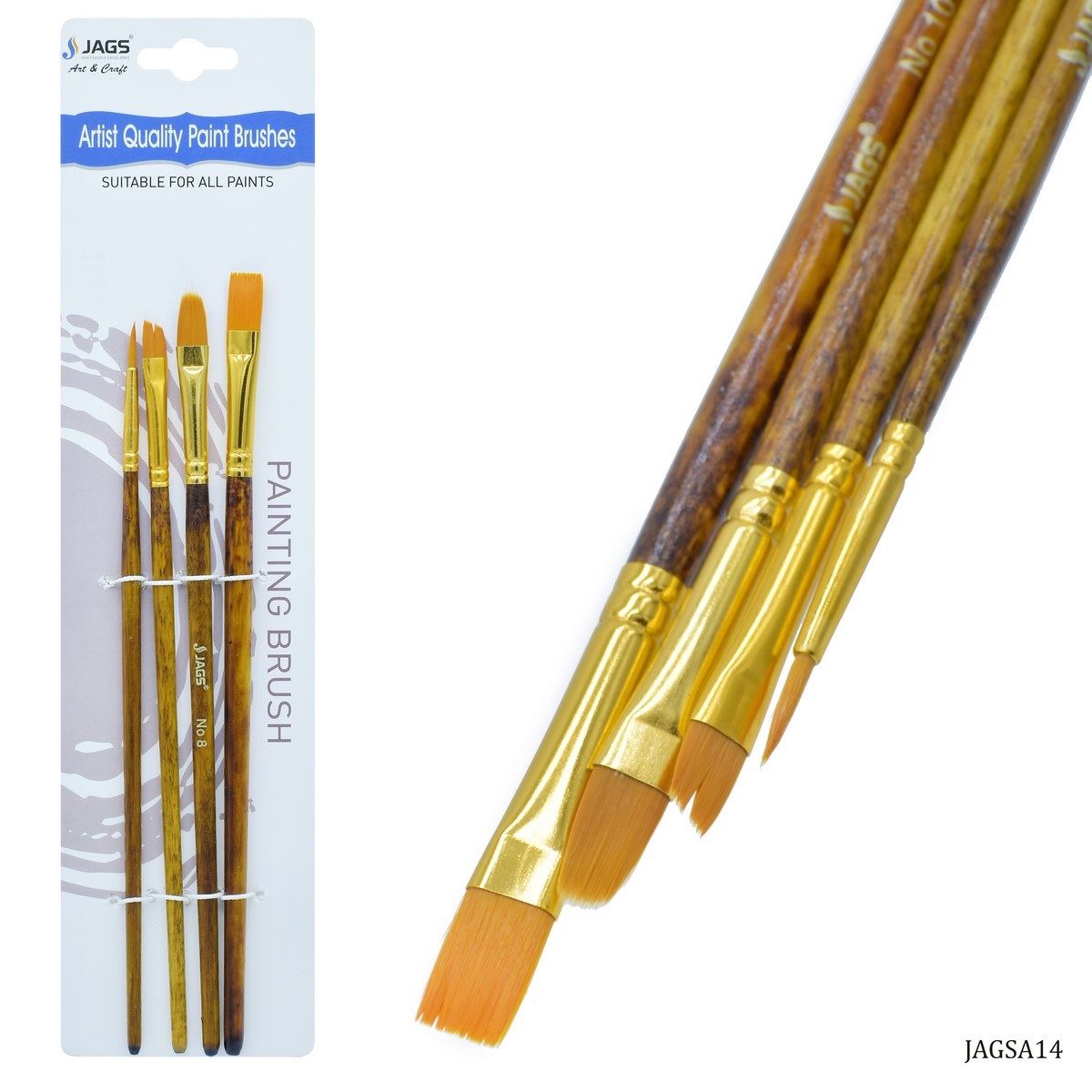 Jags Painting Brush Set Of 4Pcs JAGSA14