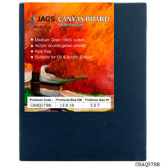 Canvas Board Artist Quality Black 5X7inch CBAQ57BK