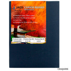 Canvas Board Artist Quality Black 6x8inch CBAQ68BK