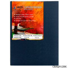 Canvas Board Artist Quality Black 9X12inch CBAQ912BK