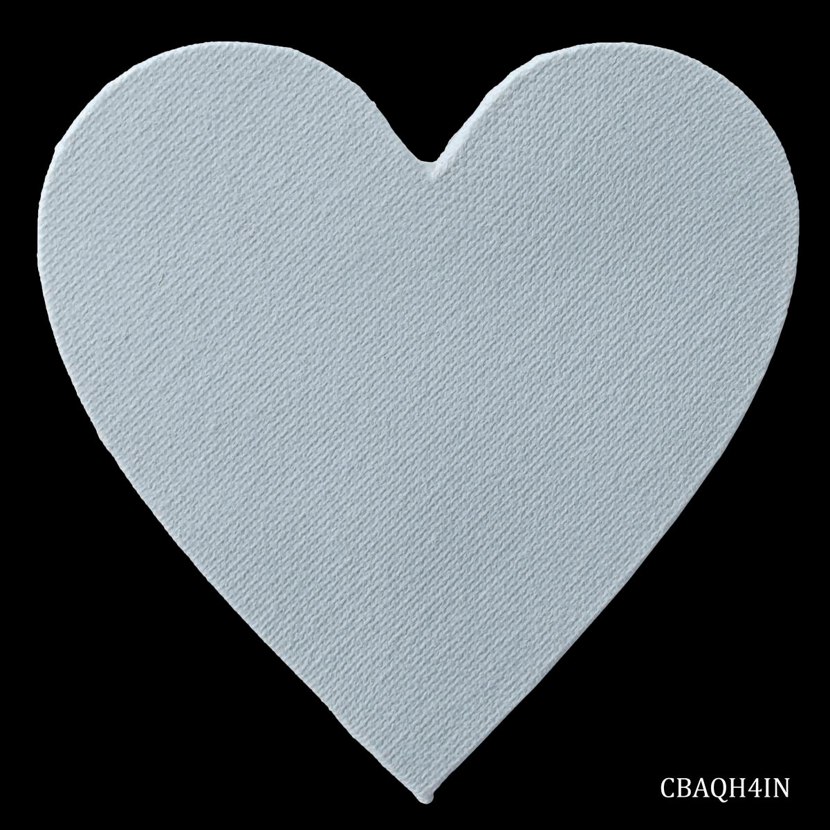 Canvas Board Artist Quality Heart 4inch CBAQH4IN