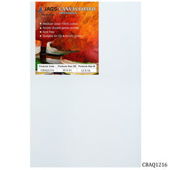 Canvas Board Artist Quality White 12X16 CBAQ1216