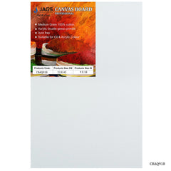 Canvas Board Artist Quality White 9X18 CBAQ918