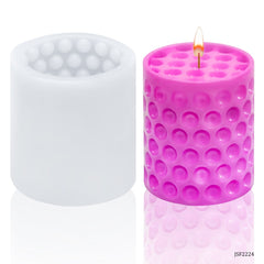 Silicone Candle Molds 3D Cylinder 7X7X7.5CM JSF2224