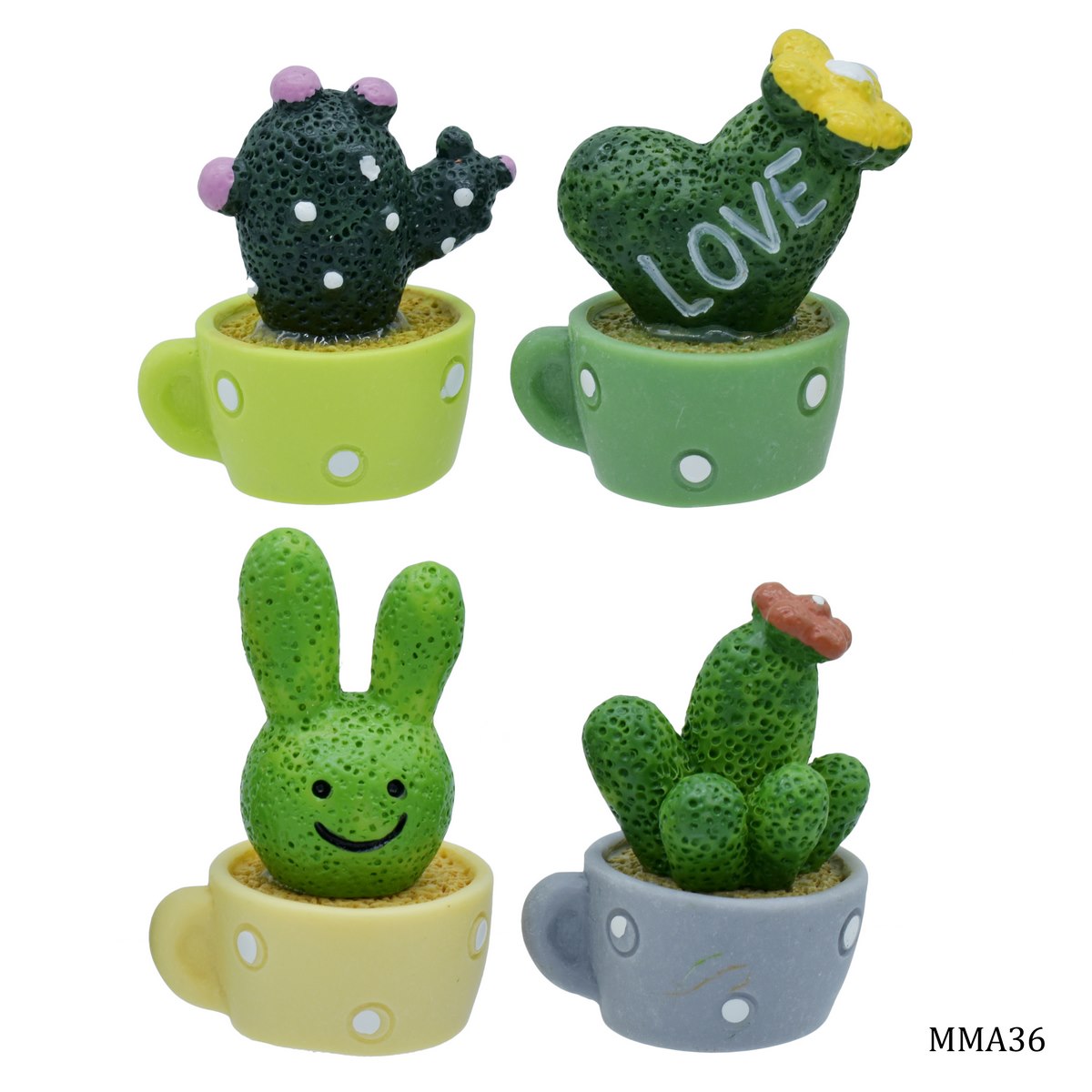 Miniature Model Cactus Set 4Pcs (C0150-6/7/8/9) MMA36