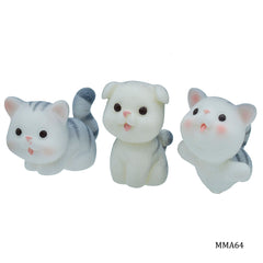 product product product product Miniature Model Cat 2C Grey 3Pc (C0216-456) MMA64