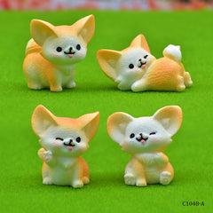 Miniature Model Cat Orange 4Pcs (C1048-3/4/5/6) C1048-A