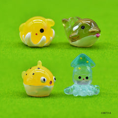 Miniature Model Dolphin Sea Set 4Pcs (C0873-3/4/7/8) C0873-A