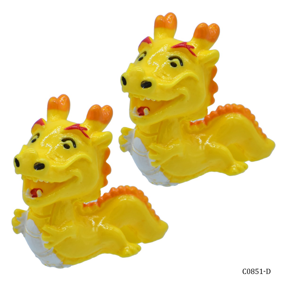 Miniature Model Draggon Yellow Colour 2Pcs (C0851-5) C0851-D