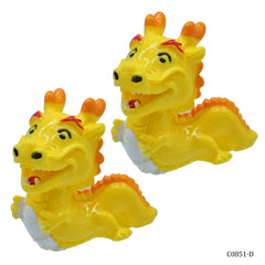 Miniature Model Draggon Yellow Colour 2Pcs (C0851-5) C0851-D