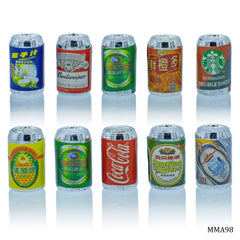 Miniature Model Drink Wine Juice Tin Set Of 10 Pics MMA98
