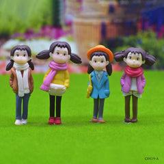 Miniature Model Girl Mix Colour 4Pcs (C0419-4/5/6/7) C0419-A