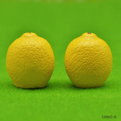 Miniature Model Lemon Fruit 2Pcs (C0065-5) C0065-D