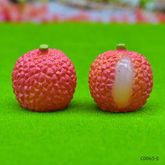 Miniature Model Lychee Fruit 2Pcs (C0065-1) C0065-E