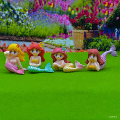 Miniature Model Mermaid 4Pcs Set (C0759-3/4/5/6) C0759-A