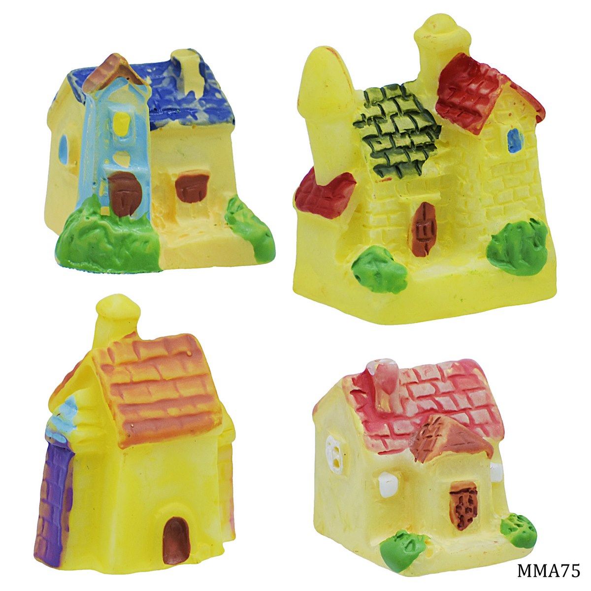 Miniature Model Mini House 4Pc (C0497-1/2/3/4) MMA75