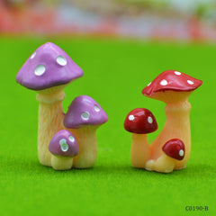 Miniature Model Mushroom 3 Plant 2Pcs (C0190-8/10) C0190-B