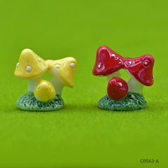 Miniature Model Mushroom 3 Plant 2Pcs (C0563-1/2) C0563-A