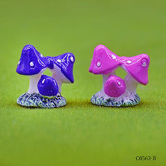 Miniature Model Mushroom 3 Plant 2Pcs (C0563-3/4) C0563-B