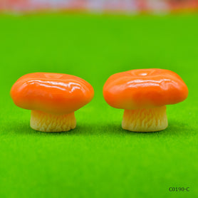 Miniature Model Mushroom Orange 2Pcs (C0190-7) C0190-C