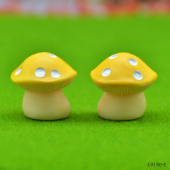Miniature Model Mushroom Yellow 2Pcs (C0190-16) C0190-E