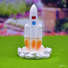 Miniature Model Space Rocket White 1Pcs (C0803-8) C0803-8